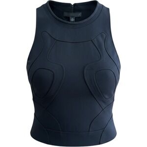 Alexander Wang Black Futuristic Corset-Style Tank Top NWT 6‎